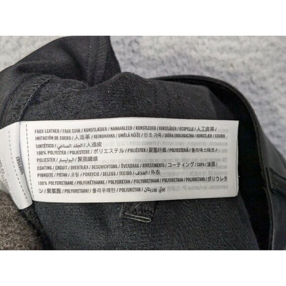 Hollister Faux Leather Pants 11S w30 (Meas 30x28) High Rise Flare Black - Picture 7 of 14